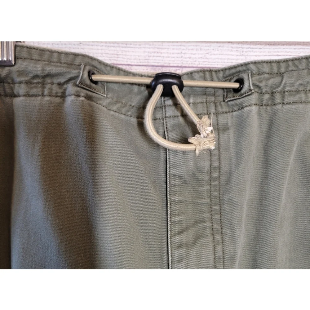 Vintage 90s Structure Men Zip Cargo Pants Utility Size M Army Green X-Marlin